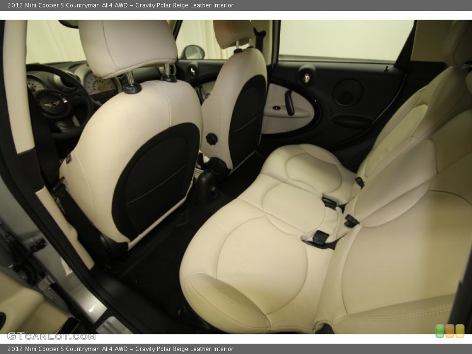 Gravity Polar Beige Leather Interior Photo for the 2012 Mini Cooper S Countryman All4 AWD #62905628
