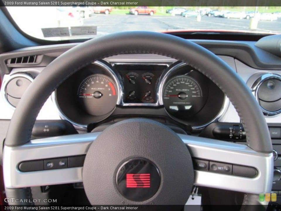Dark Charcoal Interior Steering Wheel for the 2009 Ford Mustang Saleen S281 Supercharged Coupe #62906006