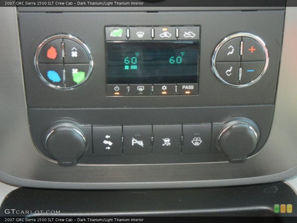 Dark Titanium/Light Titanium Interior Controls for the 2007 GMC Sierra 1500 SLT Crew Cab #62908565