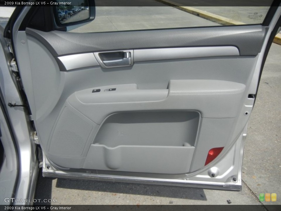 Gray Interior Door Panel for the 2009 Kia Borrego LX V6 #62909792