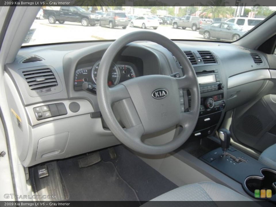 Gray Interior Dashboard for the 2009 Kia Borrego LX V6 #62909846