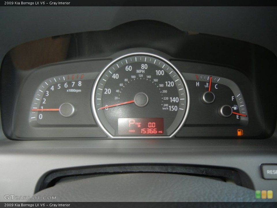 Gray Interior Gauges for the 2009 Kia Borrego LX V6 #62909873