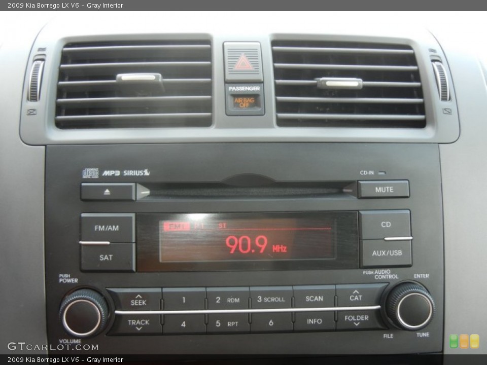 Gray Interior Audio System for the 2009 Kia Borrego LX V6 #62909900