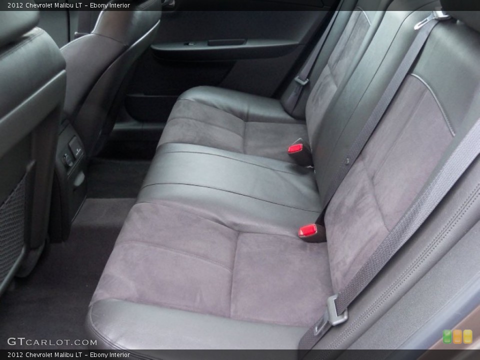Ebony Interior Rear Seat for the 2012 Chevrolet Malibu LT #62911706