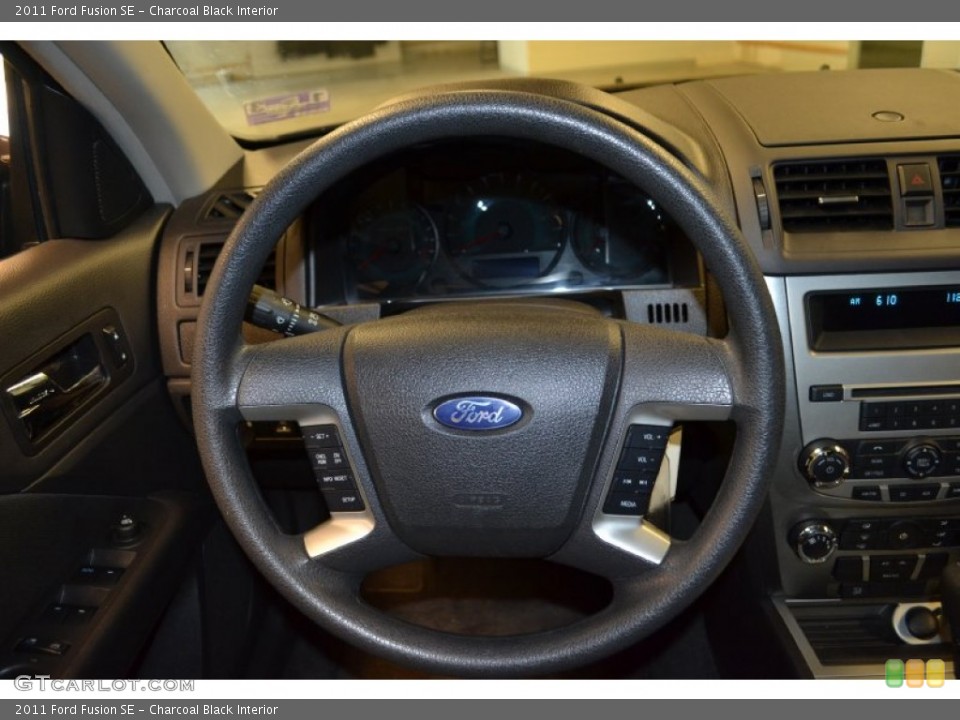 Charcoal Black Interior Steering Wheel for the 2011 Ford Fusion SE #62913900