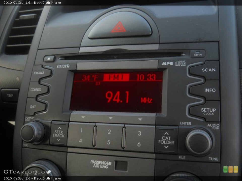 Black Cloth Interior Audio System for the 2010 Kia Soul 1.6 #62917062
