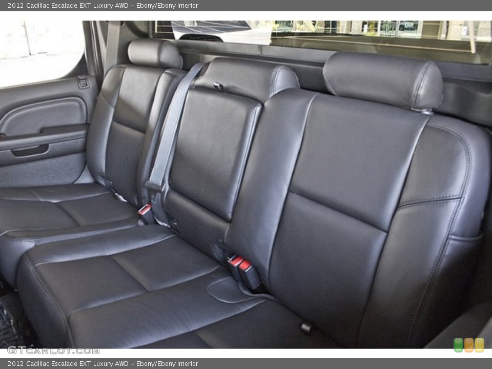 Ebony/Ebony Interior Rear Seat for the 2012 Cadillac Escalade EXT Luxury AWD #62918216