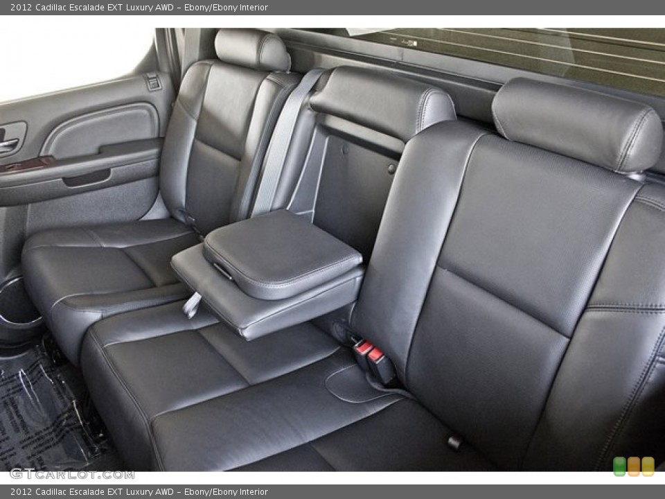 Ebony/Ebony Interior Rear Seat for the 2012 Cadillac Escalade EXT Luxury AWD #62918225