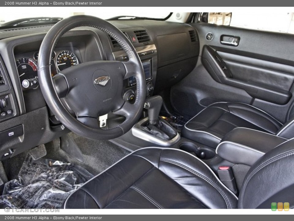Ebony Black/Pewter Interior Prime Interior for the 2008 Hummer H3 Alpha #62918363