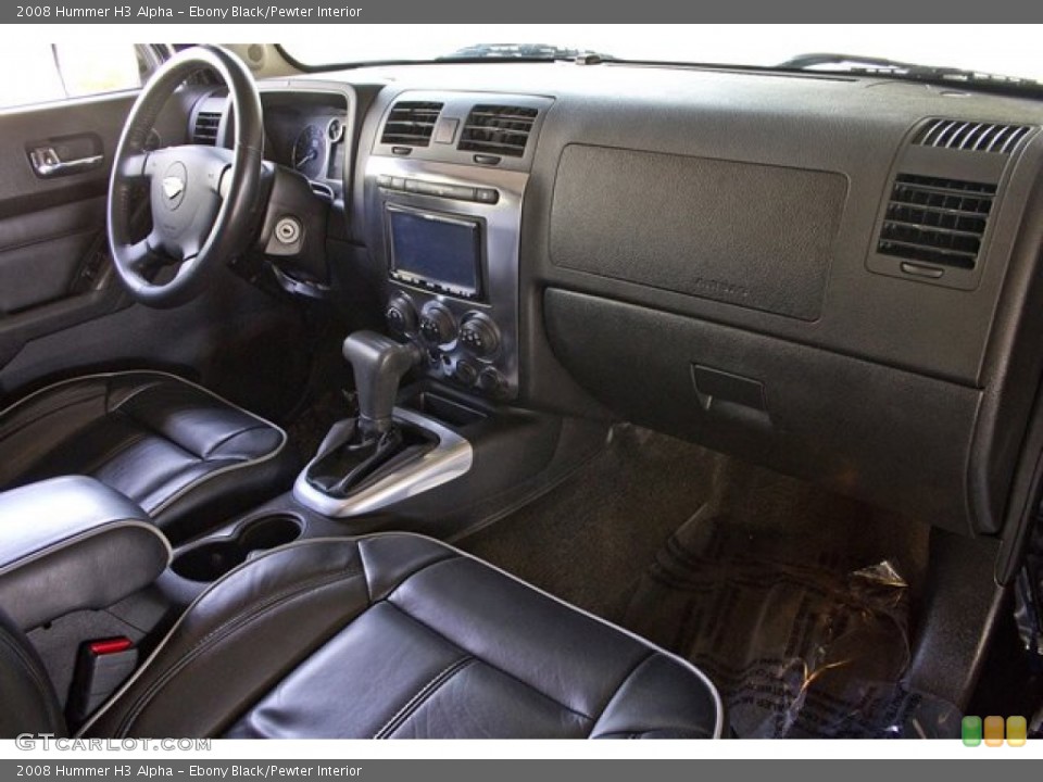 Ebony Black/Pewter Interior Dashboard for the 2008 Hummer H3 Alpha #62918384