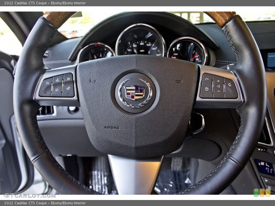 Ebony/Ebony Interior Steering Wheel for the 2012 Cadillac CTS Coupe #62918543