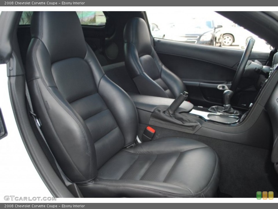 Ebony Interior Photo for the 2008 Chevrolet Corvette Coupe #62924402