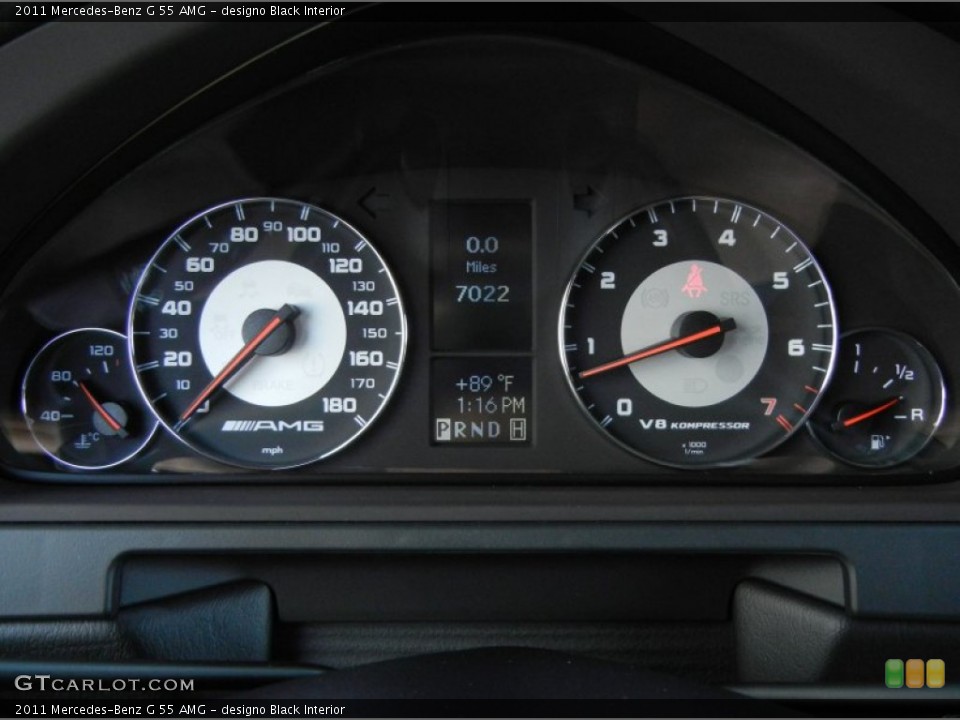 designo Black Interior Gauges for the 2011 Mercedes-Benz G 55 AMG #62930896