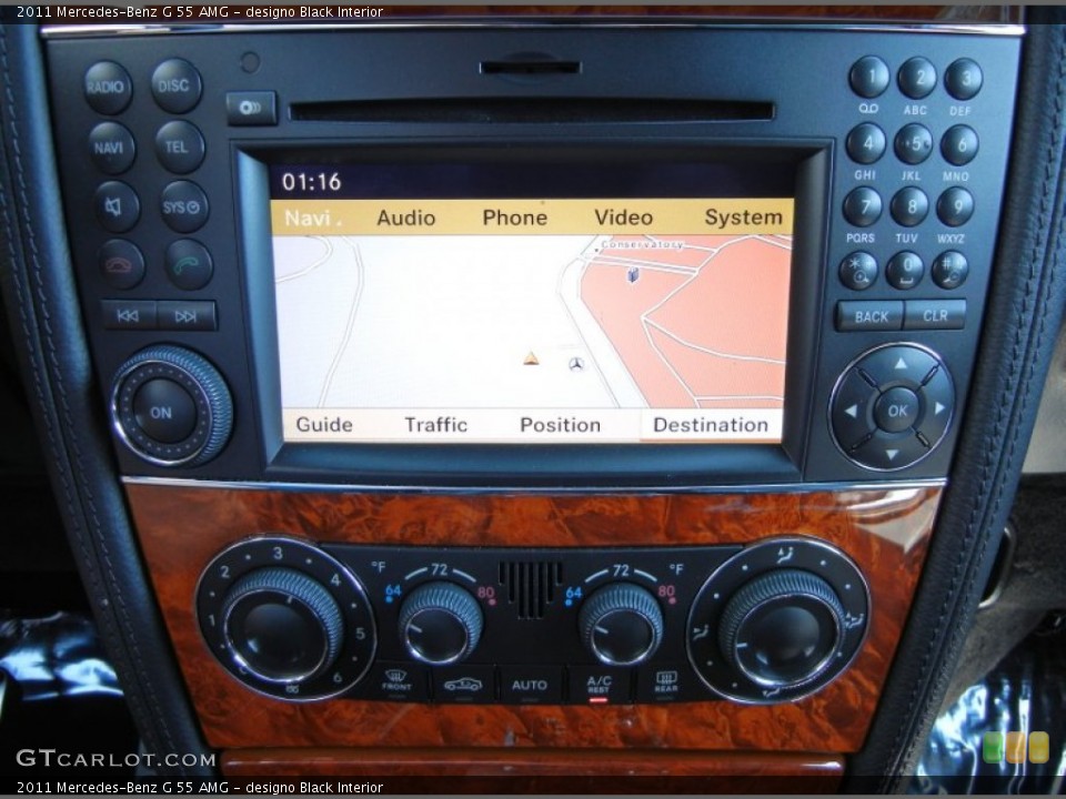 designo Black Interior Controls for the 2011 Mercedes-Benz G 55 AMG #62930924