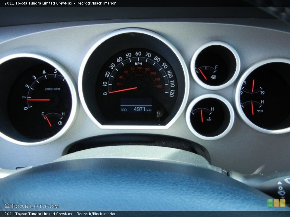 Redrock/Black Interior Gauges for the 2011 Toyota Tundra Limited CrewMax #62931224