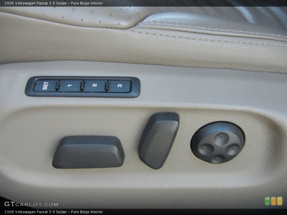 Pure Beige Interior Front Seat for the 2006 Volkswagen Passat 3.6 Sedan #62931770