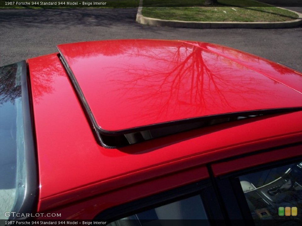 Beige Interior Sunroof for the 1987 Porsche 944  #62936046