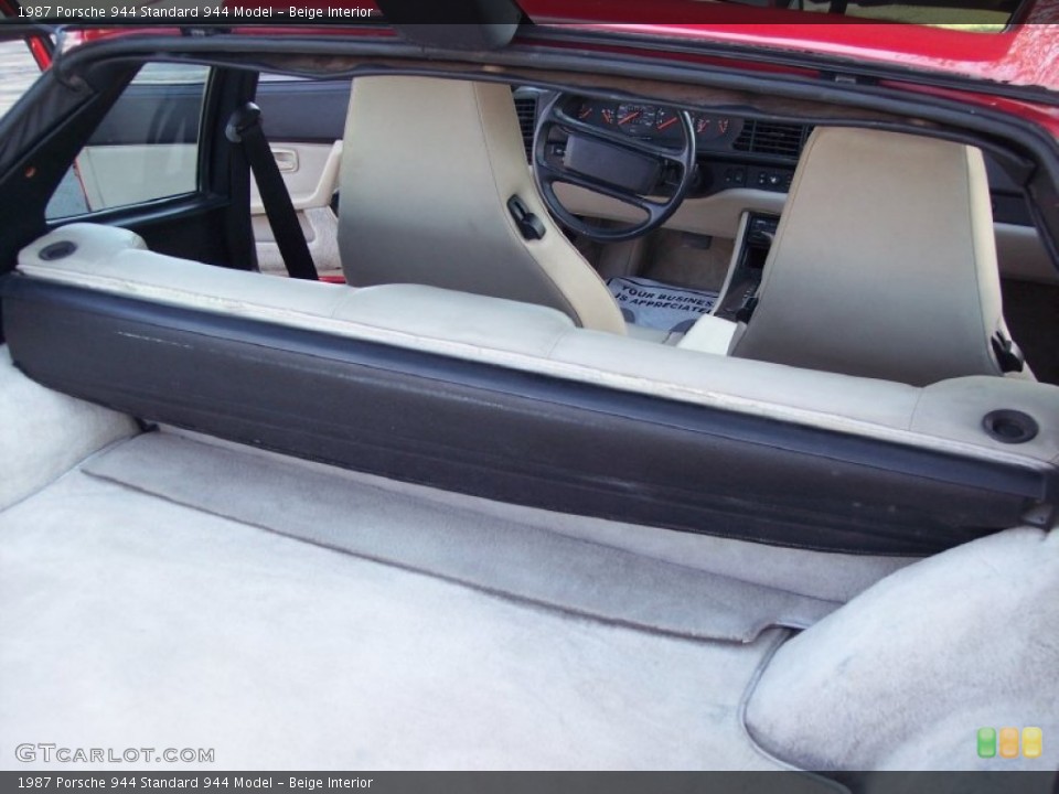 Beige Interior Trunk for the 1987 Porsche 944  #62936400