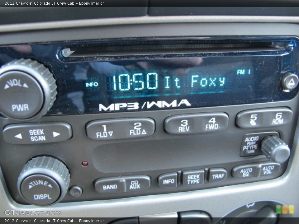 Ebony Interior Audio System for the 2012 Chevrolet Colorado LT Crew Cab #62941795