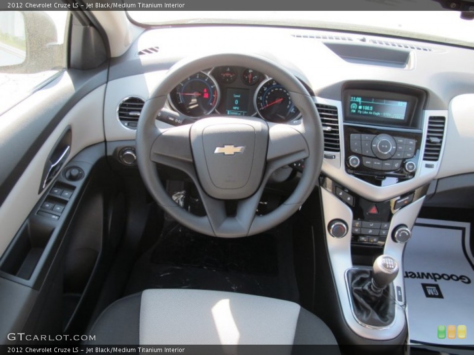 Jet Black/Medium Titanium Interior Dashboard for the 2012 Chevrolet Cruze LS #62942383