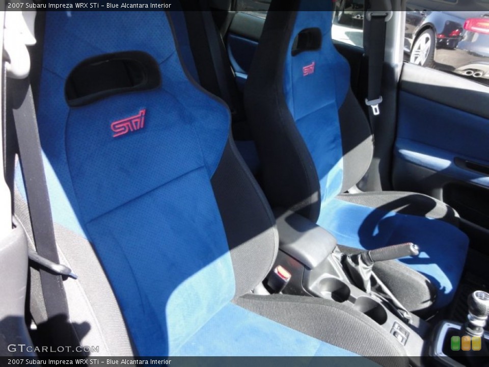 Blue Alcantara Interior Photo for the 2007 Subaru Impreza WRX STi #62942807