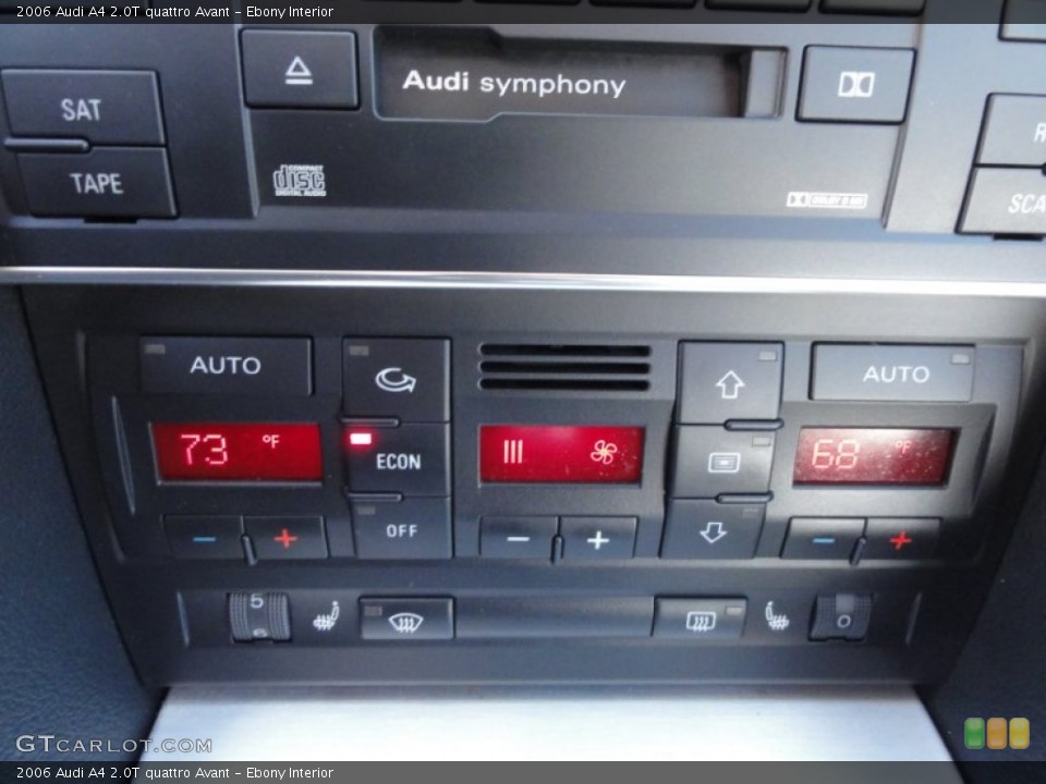 Ebony Interior Controls for the 2006 Audi A4 2.0T quattro Avant #62945568