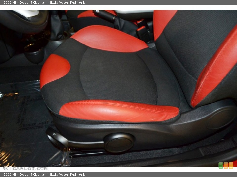 Black/Rooster Red Interior Photo for the 2009 Mini Cooper S Clubman #62946051