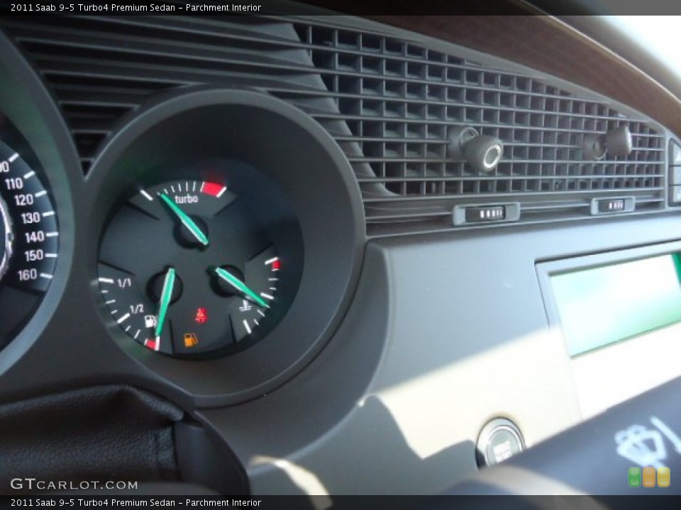 Parchment Interior Gauges for the 2011 Saab 9-5 Turbo4 Premium Sedan #62947527