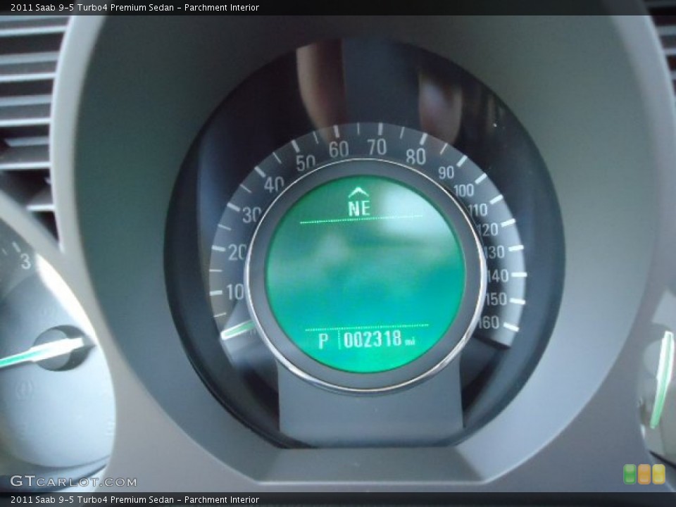 Parchment Interior Gauges for the 2011 Saab 9-5 Turbo4 Premium Sedan #62947534