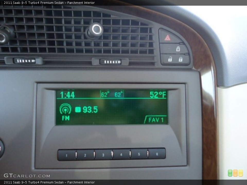 Parchment Interior Audio System for the 2011 Saab 9-5 Turbo4 Premium Sedan #62947582