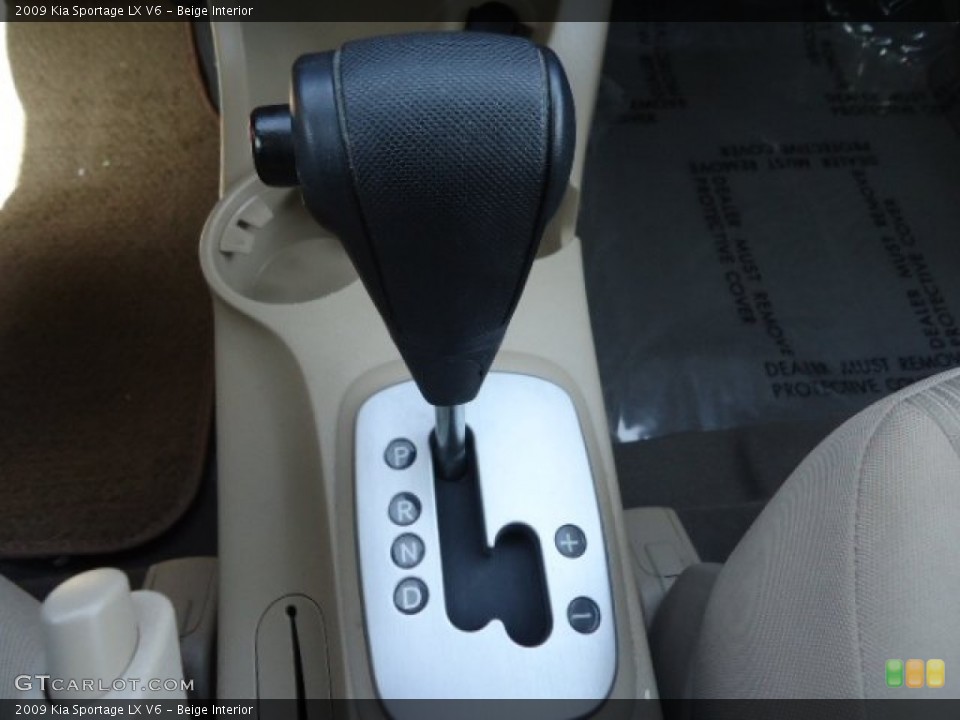 Beige Interior Transmission for the 2009 Kia Sportage LX V6 #62947885