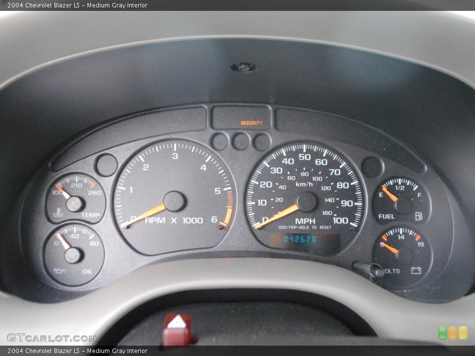 Medium Gray Interior Gauges for the 2004 Chevrolet Blazer LS #62950641