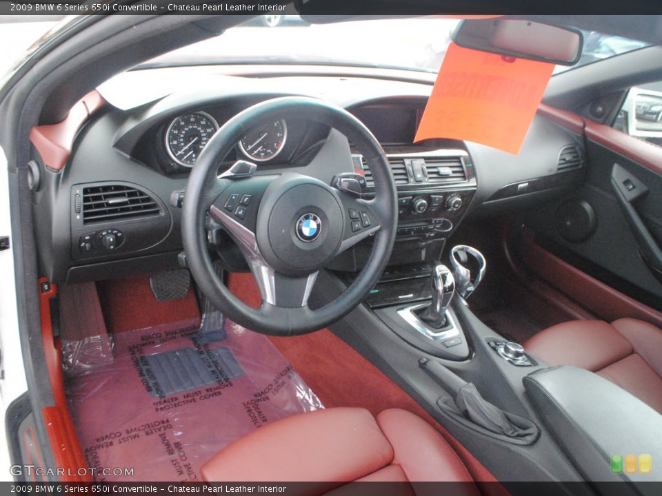 Chateau Pearl Leather Interior Prime Interior for the 2009 BMW 6 Series 650i Convertible #62951801
