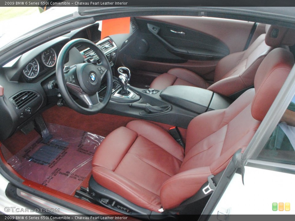 Chateau Pearl Leather Interior Photo for the 2009 BMW 6 Series 650i Convertible #62951810