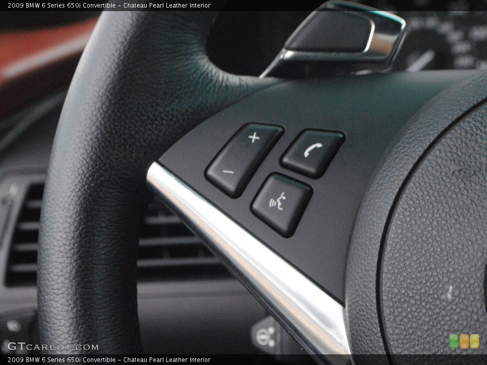 Chateau Pearl Leather Interior Controls for the 2009 BMW 6 Series 650i Convertible #62951847