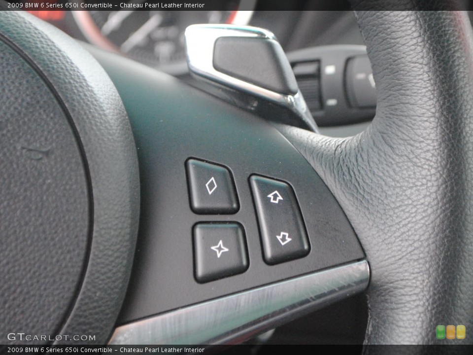 Chateau Pearl Leather Interior Controls for the 2009 BMW 6 Series 650i Convertible #62951853