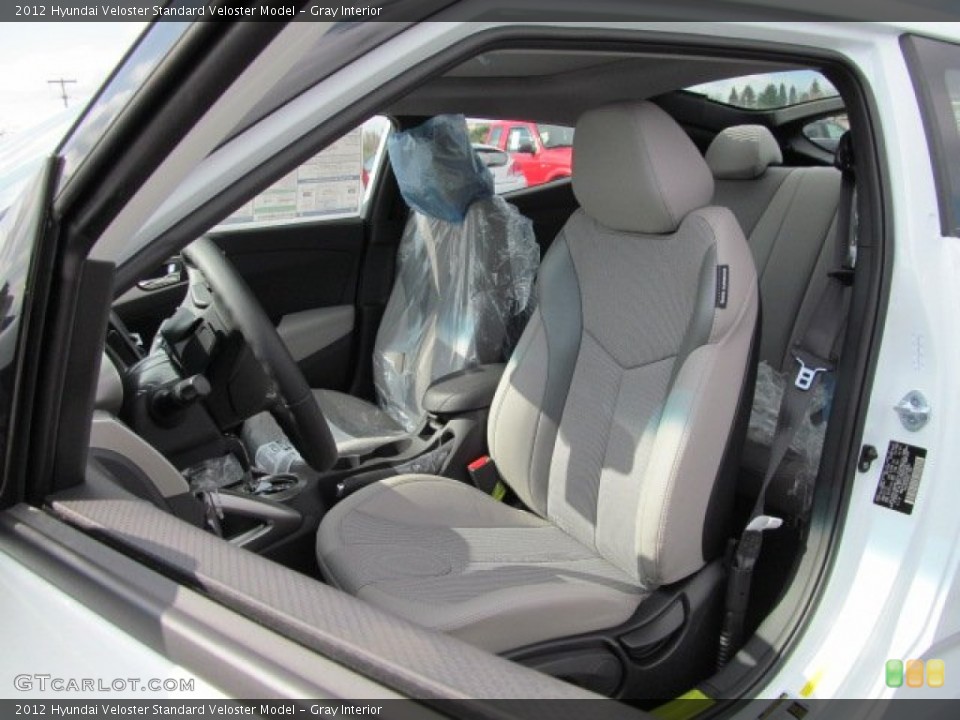 Gray Interior Photo for the 2012 Hyundai Veloster  #62954229