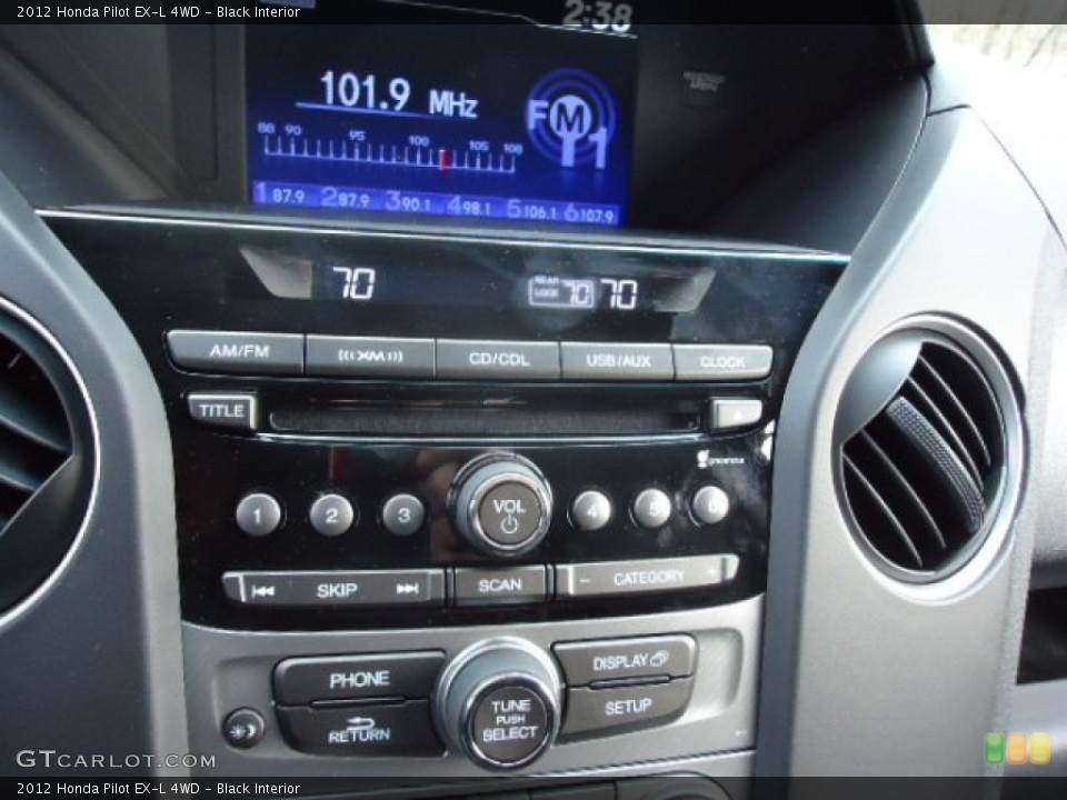 Black Interior Controls for the 2012 Honda Pilot EX-L 4WD #62955183