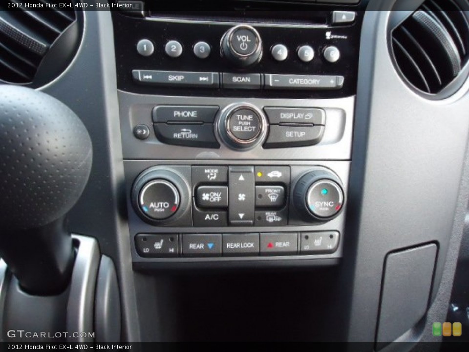Black Interior Controls for the 2012 Honda Pilot EX-L 4WD #62955192