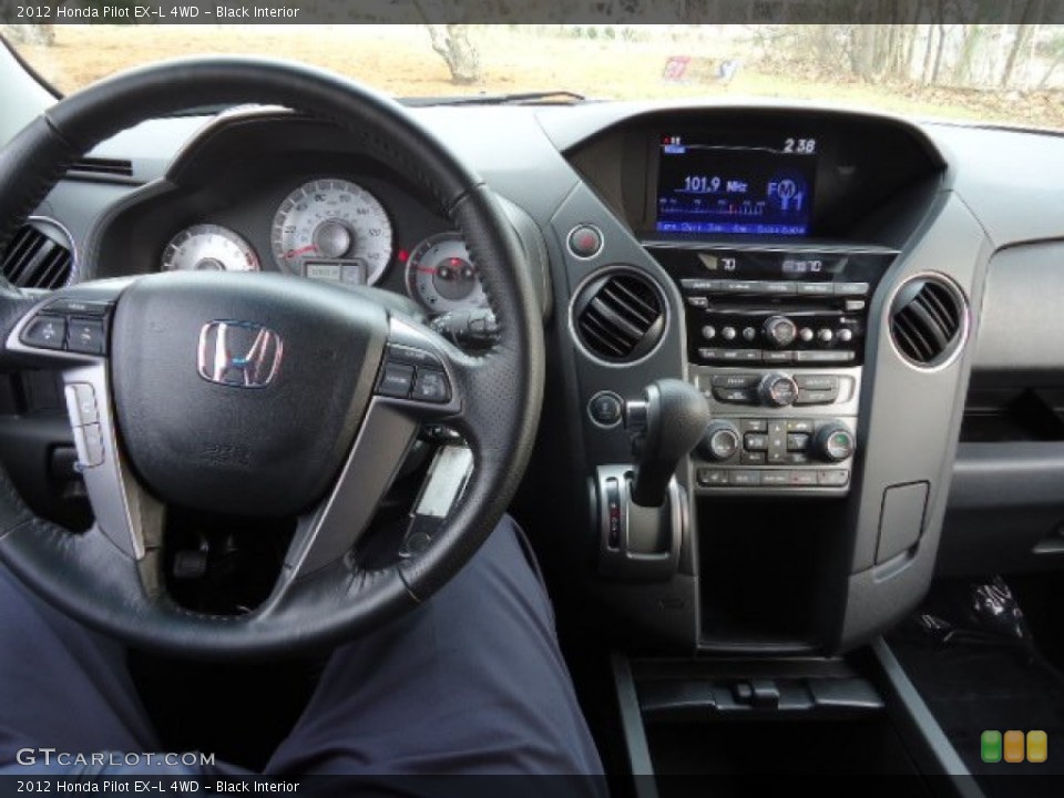 Black Interior Dashboard for the 2012 Honda Pilot EX-L 4WD #62955220
