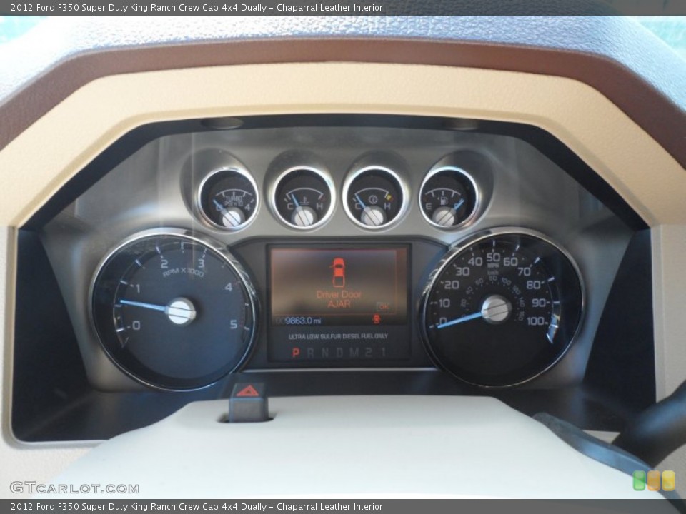 Chaparral Leather Interior Gauges for the 2012 Ford F350 Super Duty King Ranch Crew Cab 4x4 Dually #62955375
