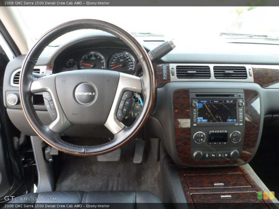 Ebony Interior Dashboard for the 2008 GMC Sierra 1500 Denali Crew Cab AWD #62957610