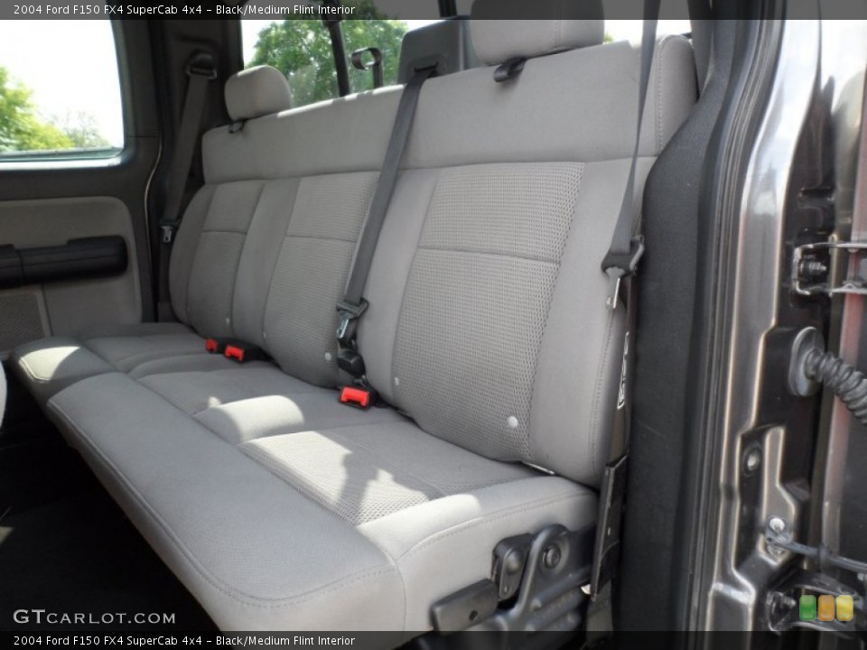 Black/Medium Flint Interior Rear Seat for the 2004 Ford F150 FX4 SuperCab 4x4 #62958439