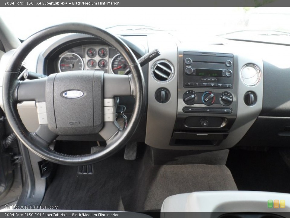 Black/Medium Flint Interior Dashboard for the 2004 Ford F150 FX4 SuperCab 4x4 #62958469