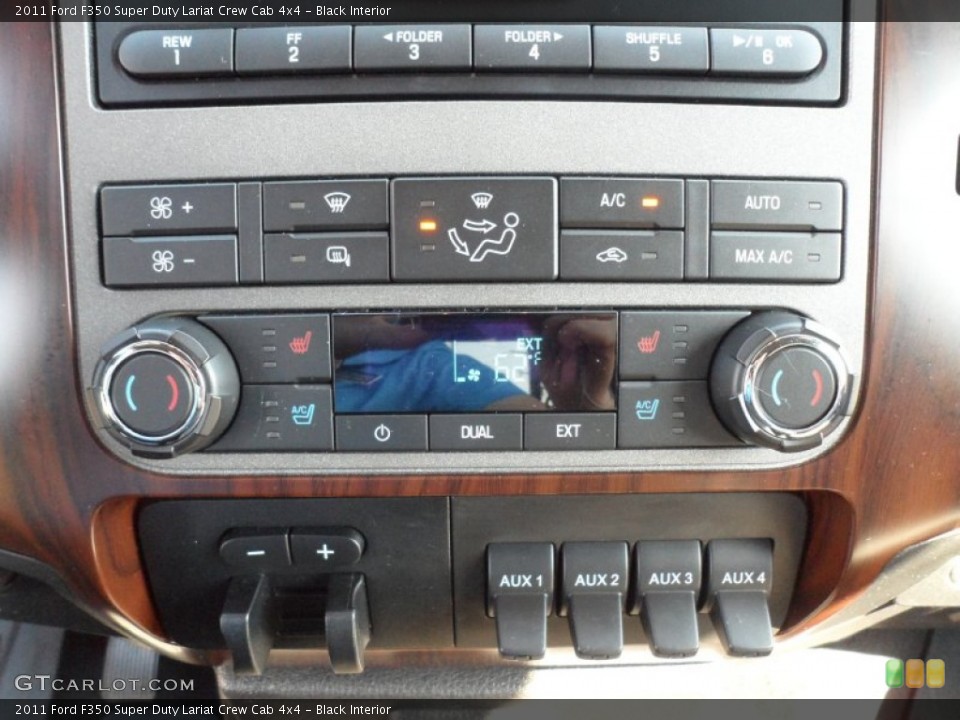 Black Interior Controls for the 2011 Ford F350 Super Duty Lariat Crew Cab 4x4 #62959339