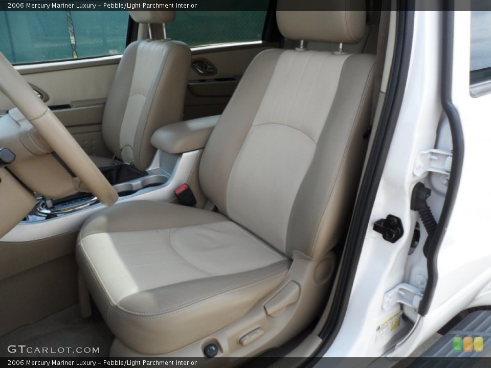 Pebble/Light Parchment Interior Front Seat for the 2006 Mercury Mariner Luxury #62960407