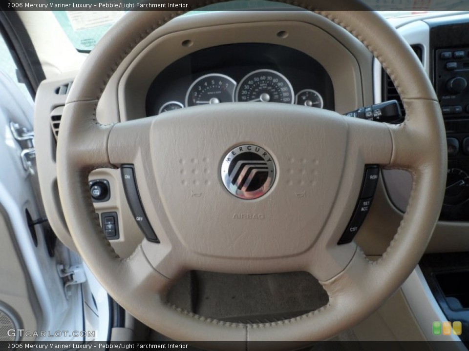 Pebble/Light Parchment Interior Steering Wheel for the 2006 Mercury Mariner Luxury #62960458