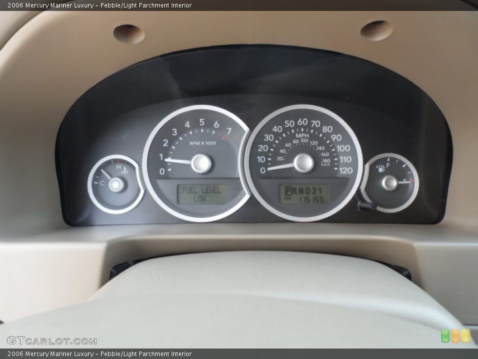 Pebble/Light Parchment Interior Gauges for the 2006 Mercury Mariner Luxury #62960462