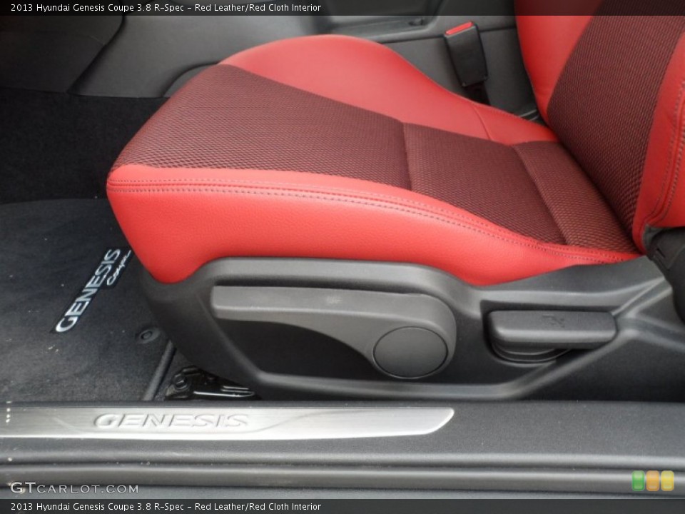 Red Leather/Red Cloth Interior Controls for the 2013 Hyundai Genesis Coupe 3.8 R-Spec #62960623