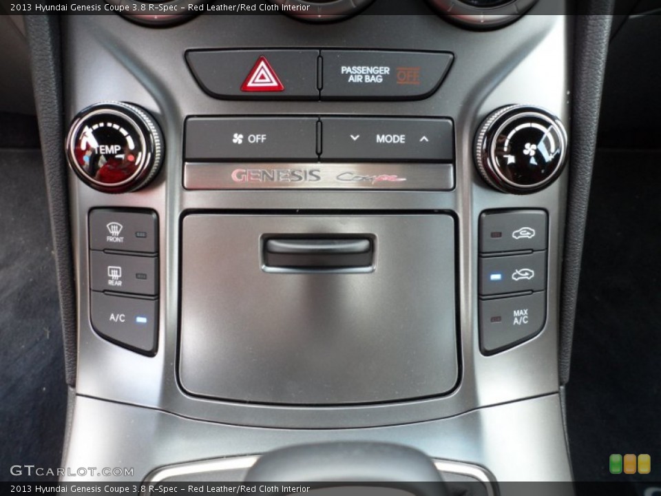 Red Leather/Red Cloth Interior Controls for the 2013 Hyundai Genesis Coupe 3.8 R-Spec #62960659